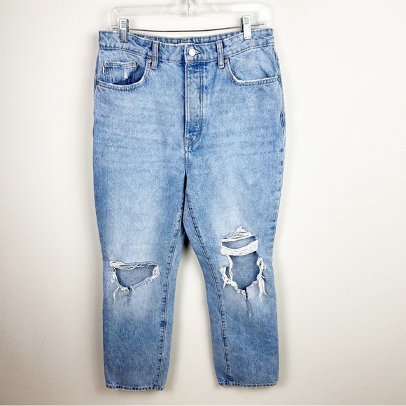 Lovers + Friends Denim - Lovers And Friends High Rise Rigid slim straight jean pants size: 30